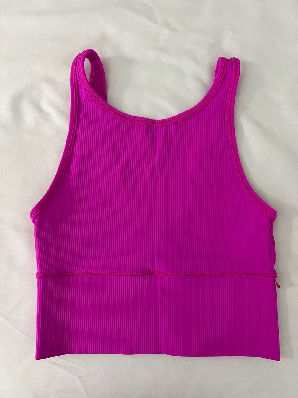 lululemon athletica Ribbed Tank Top in Bright Magenta